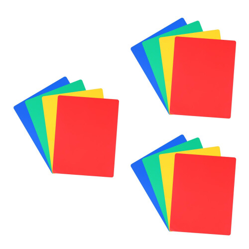 12Pcs Assorted Color Handmade Plastic Boards Kid Base for Clay Craft