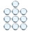 20Pcs White Travel Pocket Compact Mirror Double Side Makeup Cosmetic 1