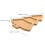 6Pièces Plateau Sapin De Multi Compartiments Marron Clair 2