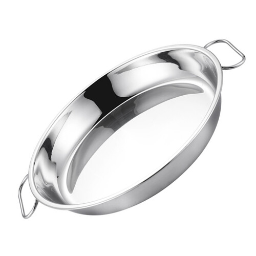 2Pcs Stainless Steel Kitchen Plates Silver Fruit Cake Holders