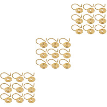 45Pcs Golden Earring Base DIY Clips for Non-Pierced Ear Jewelry Making