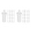 2Sets Lightweight Telescopic Shutter Repair Pins White Louvers Staples 1