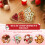 6Pièces Plateau Sapin De Multi Compartiments Marron Clair 8