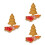 6Pièces Plateau Sapin De Multi Compartiments Marron Clair 9