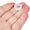 50Pcs Drumstick Tips Silicone White Glow in Practice Rings 11