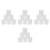 24Pcs Reusable White Plastic Paint Buckets with High-Sealing Lids 5