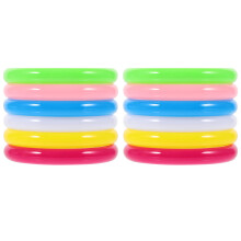 24Pcs Assorted Color Plastic Bangles Bracelets for Women Kids Jewelry