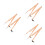 6Pcs Khaki Wood Compass for Drawing Teaching Geometry Precision Tool 6