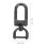 6Pcs Metal Snap Hooks Durable Dark Grey Buckles for Bag Strap DIY Use 8