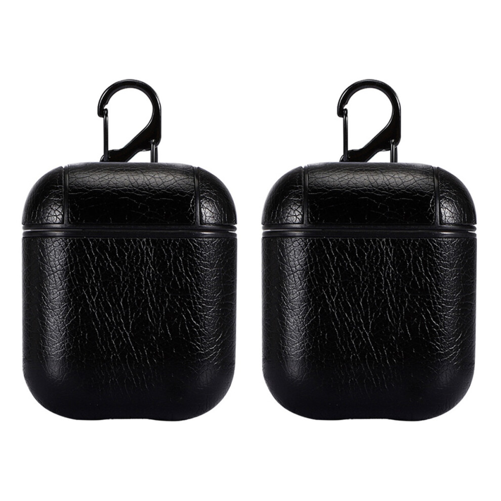 2Pcs Wireless Headset Cover Sturdy Earphone Protector For Hiking Black 3703380636018