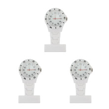 3Pcs Pocket Watch Orange Nurse Waterproof Lapel