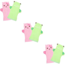 6Pcs Lightweight Bath Gloves for Shower Exfoliating Baby and Kids Use