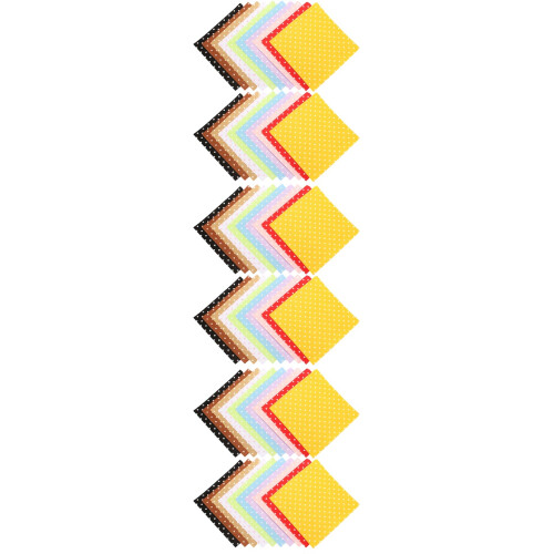 60Pcs Durable Nonwoven Fabric Felt Chips Assorted Colors DIY Craft