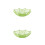 2Pièces Bols Vert Pour Fruits Snacks Décoration 2