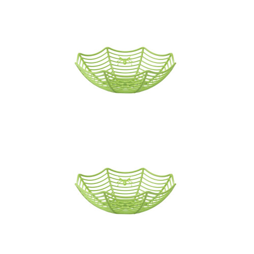 2Pièces Bols Vert Pour Fruits Snacks Décoration 1