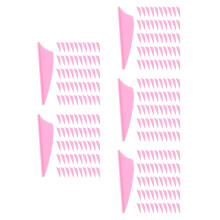 300Pcs Pink Plastic Archery Vanes Lightweight Durable Arrow Fletchings