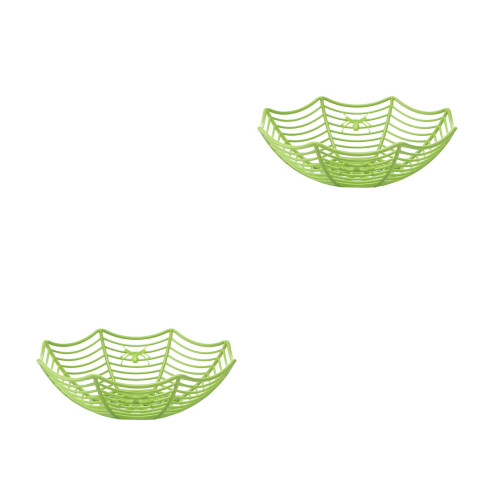 2Pièces Bols Vert Pour Fruits Snacks Décoration 2