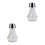 2Pcs Silver Trumpet Mutes ABS Material Noise Reduction for Practice 1