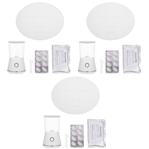 3Sets Fruit Vegetable Masks Maker White DIY Skin Care Mask Making Tool