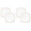 4Pcs Wooden Paper Craft Frames Khaki Multi-Function DIY Making Screens 4