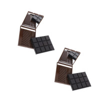 4Pcs Compact Cosmetic Mirror Chocolate Style Lightweight for Daily Use