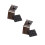 4Pcs Compact Cosmetic Mirror Chocolate Style Lightweight for Daily Use 1