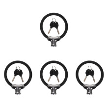 4 Sets Sturdy Chain Lock The Hook Kit Doorbell Travel Black