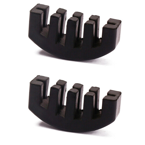 2Pcs Violin Practice Mute Rubber Coated Black Sound Reduction Tool