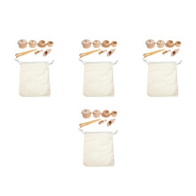 4Ensembles Jouets Enfants Bois Ensemble Miniature Art