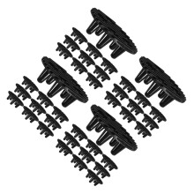 48Pcs Black Plastic Plant Pot Risers for Drainage Indoor Outdoor Use