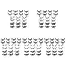 50Pairs Multi Color Natural Look False Eyelashes Lightweight Synthetic