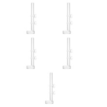 5Pcs Transparent Acrylic Aquarium Feeder Tubes Shrimp Feeding Dish Set