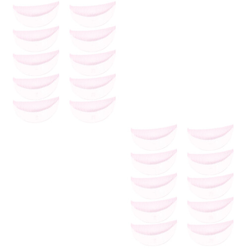 2Pcs Lash Lift Kit Pink Silicone False Eyelash Shield Pads Easy Clean