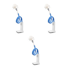 3Pcs PVC Blue Table Tennis Trainer with Adjustable Strap for Practice