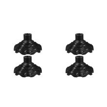 8Pcs Outdoor Furniture Leg Caps Black Plastic Anti-Sinking Chair Feet