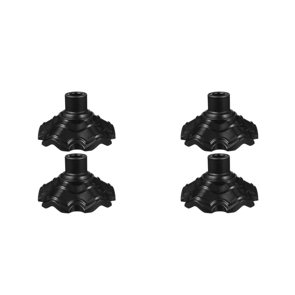 8Pcs Outdoor Furniture Leg Caps Black Plastic Anti-Sinking Chair Feet 3703370321467