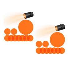 20Pcs Orange Color Filter Sheets for Camera Lighting Film Photo Gel