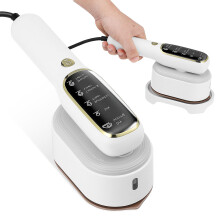 2Pcs Compact Portable Steam Iron Handheld Foldable Travel Steamer ABS