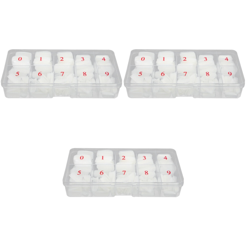 Artibetter 1500Pcs Light Yellow Fake Nails Full Cover Nail Tips For Decoration