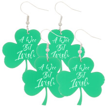 2Pairs Drop Earrings Green Festival Earrings for Women