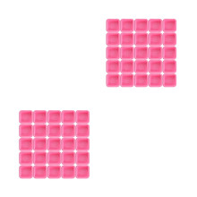 50Pcs Pink Silicone Soap Molds for Handmade DIY Baking and Soap Making