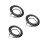 3Pcs Black Guitar Audio Cable Professional Speaker Cord 1
