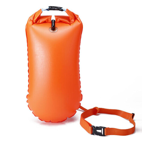 2Pièces Bouée Natation Orange Flottante Facile À Gonfler Ajustable