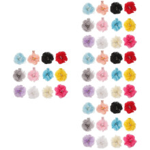 80Pcs Assorted Color Lace Pet Hair Clips Dog & Cat Decorative Headwear
