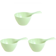 3Pcs Plastic Water Dipper Green Wide Handle for Kitchen Bath