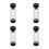 4Pièces Pointe Queue Billard Pour Joueurs Amateurs 7