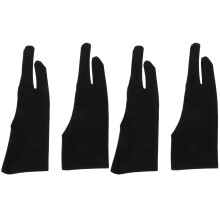 8 Pcs Artist Painting Gloves 2 Finger Glove Wear-Resisting Graphics