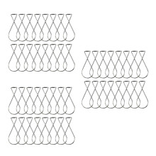 300Pcs Silver Steel Drop Ceiling Hooks Clips for Home Office Hanging