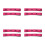 8Pcs Breathable Rosy Elastic Wig Bands Adjustable for Comfortable Fit 6