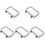 5Pcs Car Makeup Mirror Silver Glass Plastic Clamp-on for Visor Use 3